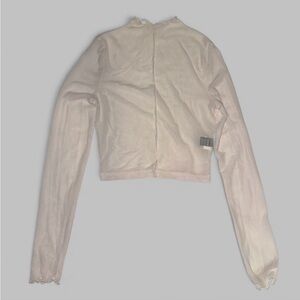 SHEIN Off-White Long Sleeve Tee